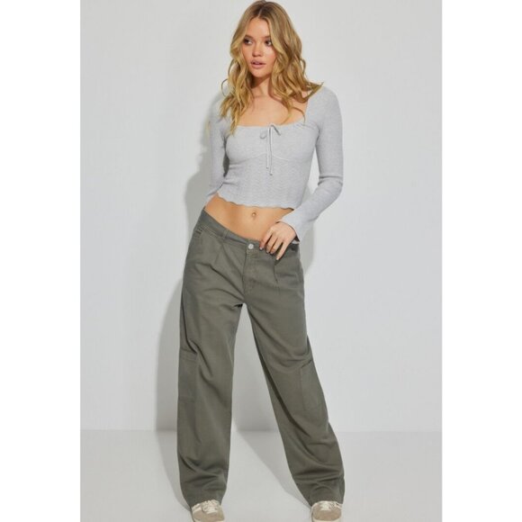 Garage Willow Slouchy Carpenter Pant In Sage Green Size XS - Picture 1 of 6